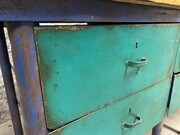 style Industrial retro vintage workbench/desk/sidetable/chest of drawers