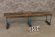 style Industrial vintage bench/gymnasticbench  in wood/metal, European