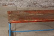 style Industrial vintage bench/gymnasticbench  in wood/metal, European