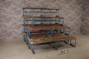 style Industrial vintage bench/gymnasticbench  in wood/metal, European
