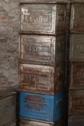 style Industrial vintage boxes  in Metal, European