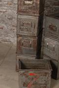 style Industrial vintage boxes  in Metal, European
