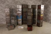 style Industrial vintage boxes  in Metal, European