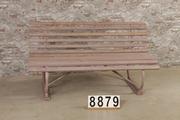 style Industrial vintage garden bench in wood/metal, European