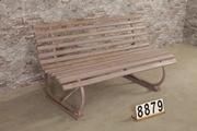 style Industrial vintage garden bench in wood/metal, European