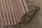 style Industrial vintage garden bench in wood/metal, European