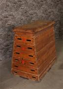 style Industrial vintage gym cupboard/gymbuck  in Leather/wood, European