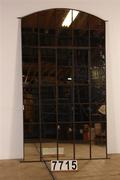 Industrial  vintage style Mirror with window in Metal/ glass, European 20th century