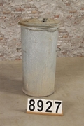 style Industrial vintage retro garbage can in Metal, European