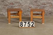 style Industrial vintage side table in wood, European