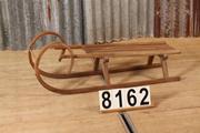 Industrial  vintage style Sled in wood, European 20th century