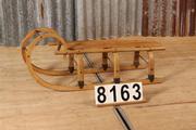 Industrial  vintage style Sled in wood, European 20th century