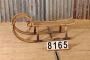Industrial  vintage style Sled in wood, European 20th century