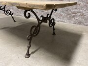 style Industrial vintage table/diningtable/gardentable in wood/metal, European