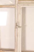 Industrial  vintage style Windowframe in wood/glass, European 20th century