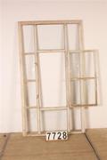 Industrial  vintage style Windowframe in wood/glass, European 20th century