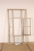 Industrial  vintage style Windowframe in wood/glass, European 20th century