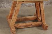 style Industrial vintage workbench/sidetable in wood