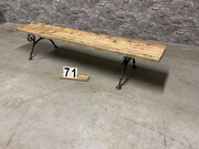 style Retro vintage Bench/Gardenbench in wood/metal