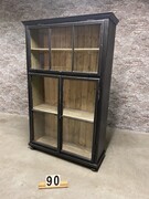 style Retro vintage cabinet with old factorywindows  in Glass/wood, European