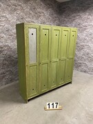 style Retro vintage cabinet/Locker in wood, European 20th century