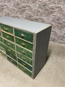 style Retro vintage chest of drawers in wood/metal 20th century