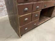 style Retro vintage chest of drawers in wood, European