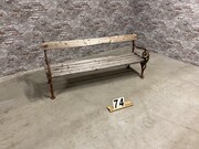 style Retro vintage gardenbench/bench in wood/metal