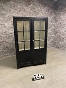 style Retro vintage glasscabinet black  in Glass/wood, European 20th century