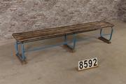Retro vintage style Industrial vintage bench/gymnastic bench in wood/metal, European