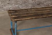 Retro vintage style Industrial vintage bench/gymnastic bench in wood/metal, European