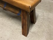style Retro vintage Leather gymnastic bench/gymnastic table, European 20th century