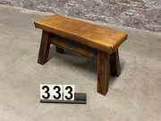 style Retro vintage Leather gymnastic bench/gymnastic table, European 20th century