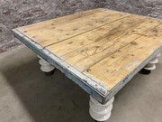 style Retro vintage table/sidetable in wood/metal 20th century