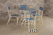 style Table and chair gardenset in wood/metal, European