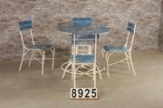 style Table and chair gardenset in wood/metal, European