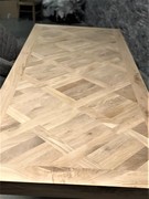 style Industrial oak table with herringbone in Oak/Metal, European