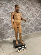style Unique antique sculptures off the human race in wood, European 20th century