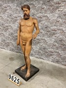 style Unique antique sculptures off the human race in wood, European 20th century