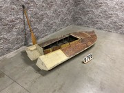 style Vintage boat  in wood, European 20th century