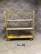 Vintage style Industrial retro vintage rack in wood/metal, European
