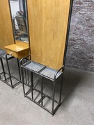 Vintage style Industrial vintage garderobe  in wood/metal/glass