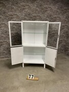 style Vintage retro doctor's cabinet/Showcase in Metal/glass, European