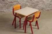 style Vintage retro school set, European