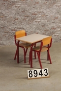 style Vintage retro school set, European
