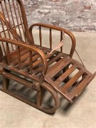 style Vintage retro sled in wood/metal, European