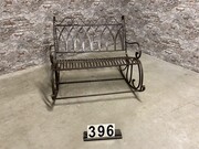 Vintage style Retro vintage iron bench in Iron , European